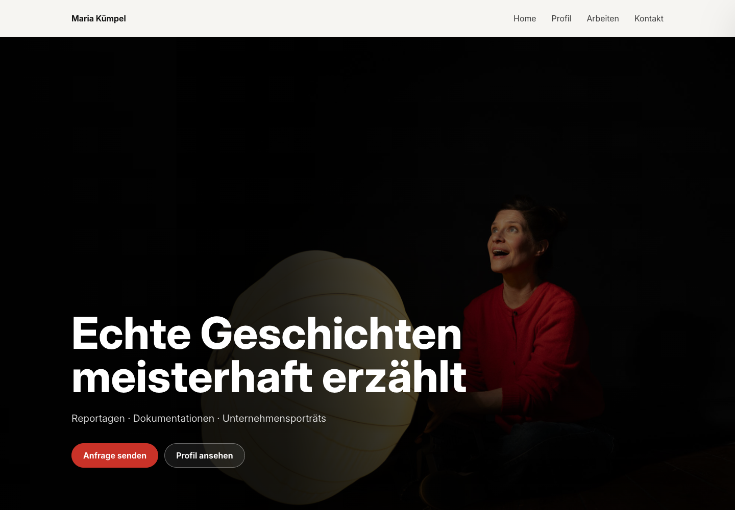 Screenshot von Maria Kümpel